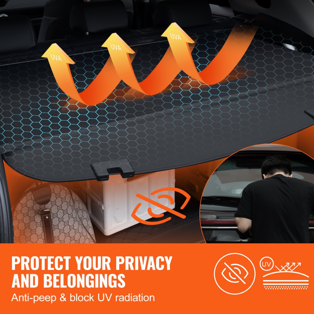 Retractable Cargo Cover for Mazda CX-5 2017-2024 Upgraded Rear Trunk Cover