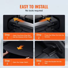 Retractable Cargo Cover for Mazda CX-5 2017-2024 Upgraded Rear Trunk Cover
