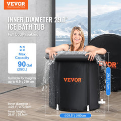 Ice Bath Tub for Athlete Cold Water Therapy Plunge Tub Inflatable Bathtub