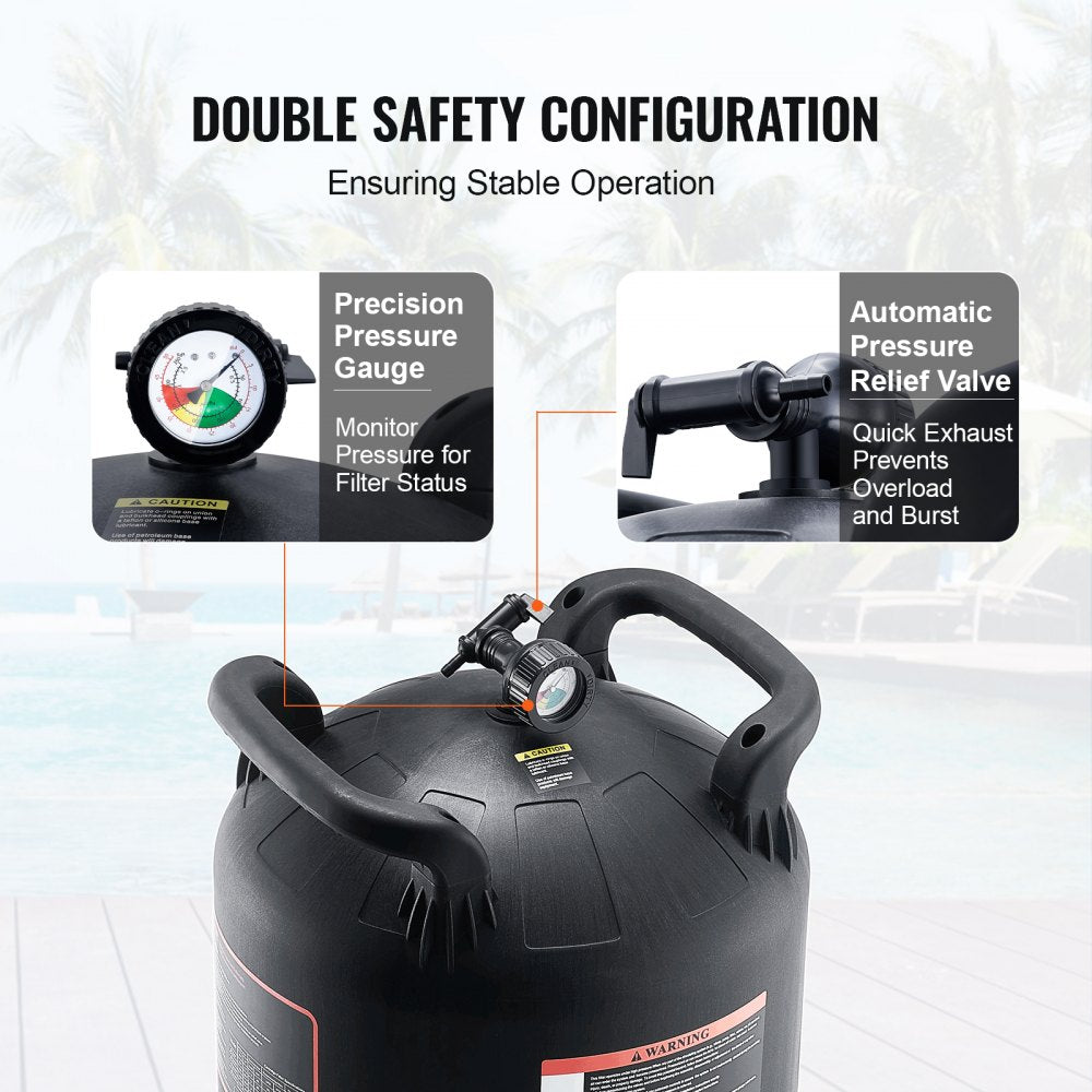 Cartridge Pool Filter, 425Sq. Ft Filter Area Inground Pool Filter, Above Ground Swimming Pool Filtration Filter System with Upgrade Filter &Leak-proof, for Hot Tubs, Spa, Inflatable Pool