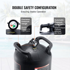 Cartridge Pool Filter, 525Sq. Ft Filter Area Inground Pool Filter, Above Ground Swimming Pool Filtration Filter System with Upgrade Filter &Leak-proof, for Hot Tubs, Spa, Inflatable Pool