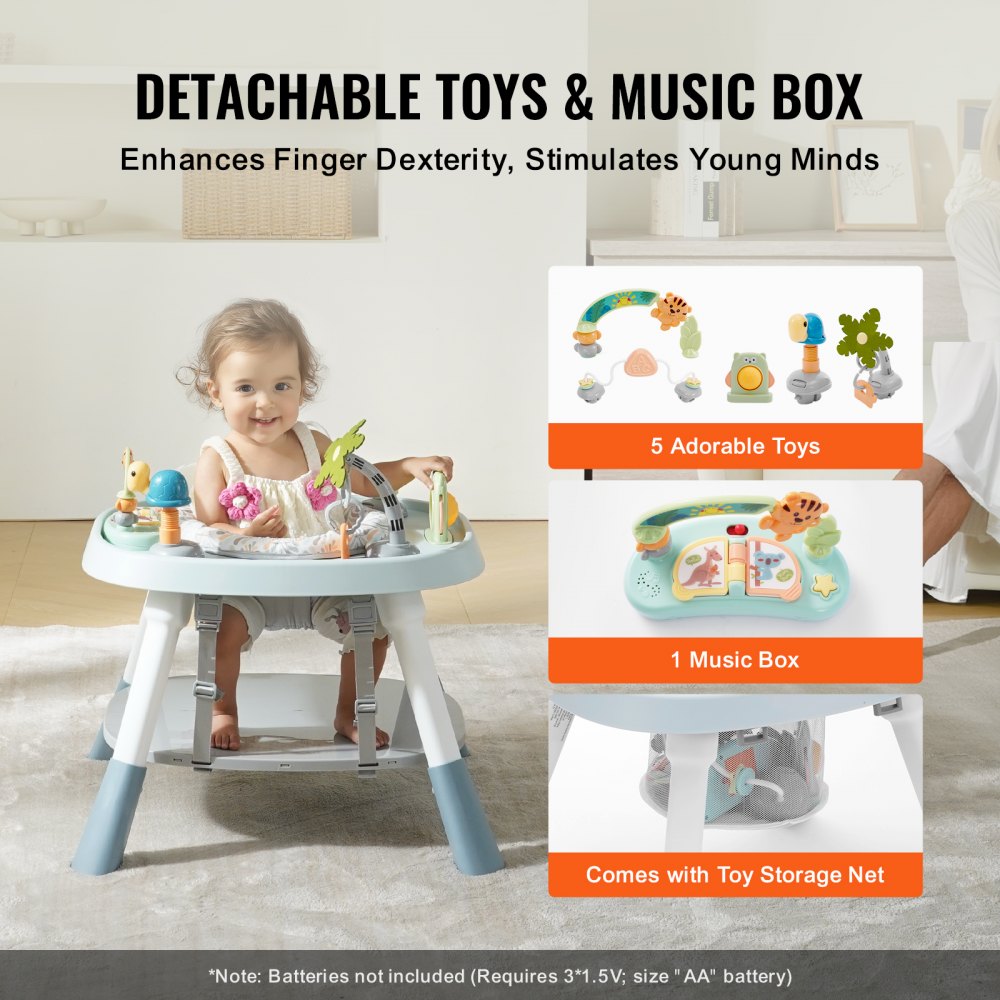 Baby Activity Center Interactive Play Center Table with Toys Music Songs