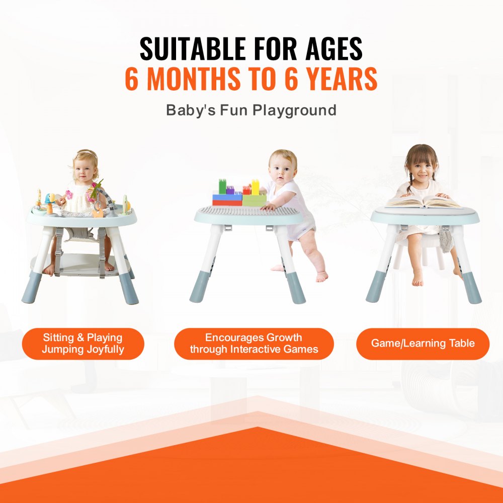 Baby Activity Center Interactive Play Center Table with Toys Music Songs