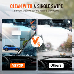24" Rubber Wiper Blades, 61 cm Universal Replacement Wind Shield Wiper