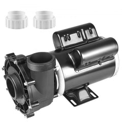 2 Speed SPA Pump, 48-Frame, AC 110-120V Hot Tub SPA Pump, 1.5HP/150GPM/42.65ft High Speed or 0.46HP/70GPM/9.18ft Low Speed, 2" Port 90° Rotational Interface for Hot Tub, Tested to UL Standards