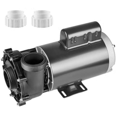 2 Speed SPA Pump, 56-Frame, AC 220-240V Hot Tub SPA Pump, 4HP/210GPM/65.61ft High Speed or 0.7HP/103GPM/16.07ft Low Speed, 2" Port 90° Rotational Interface for Hot Tub, Tested to UL Standards