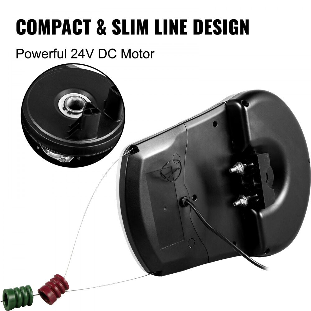 Garage Roller Door Opener, 800 N Lift Force 164 ft Remote Control, 110V Electric Roller Gate Opener, Auto Garage Roller Gate Opener Kit with 2 Remote, Apply for Garage Store