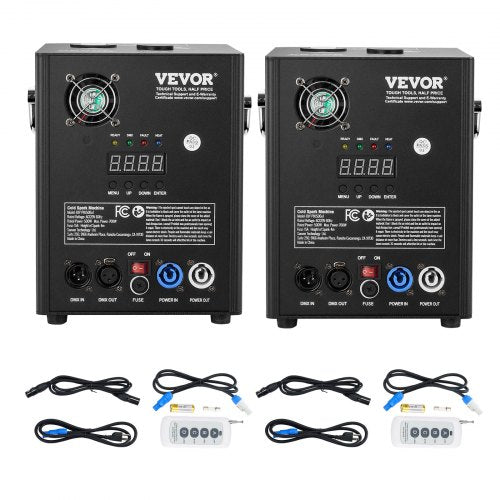 Cold Spark Firework Machine x2 500W 6.6-13ft Stage DJ Wedding Event Party