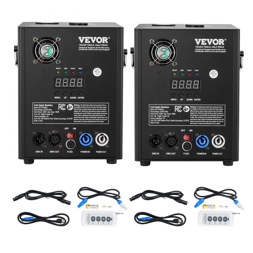 Cold Spark Firework Machine x2 500W 6.6-13ft Stage DJ Wedding Event Party