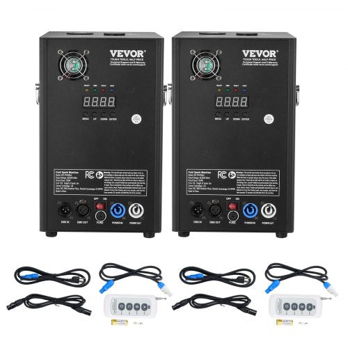 Cold Spark Firework Machinex2 700W 6.6-16.4ft Stage DJ Wedding Event Party