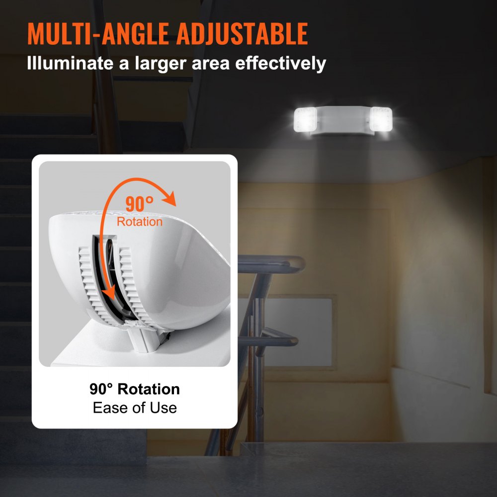 24 PCs Commercial Emergency Light LED Exit Lighting Fixture Backup Battery
