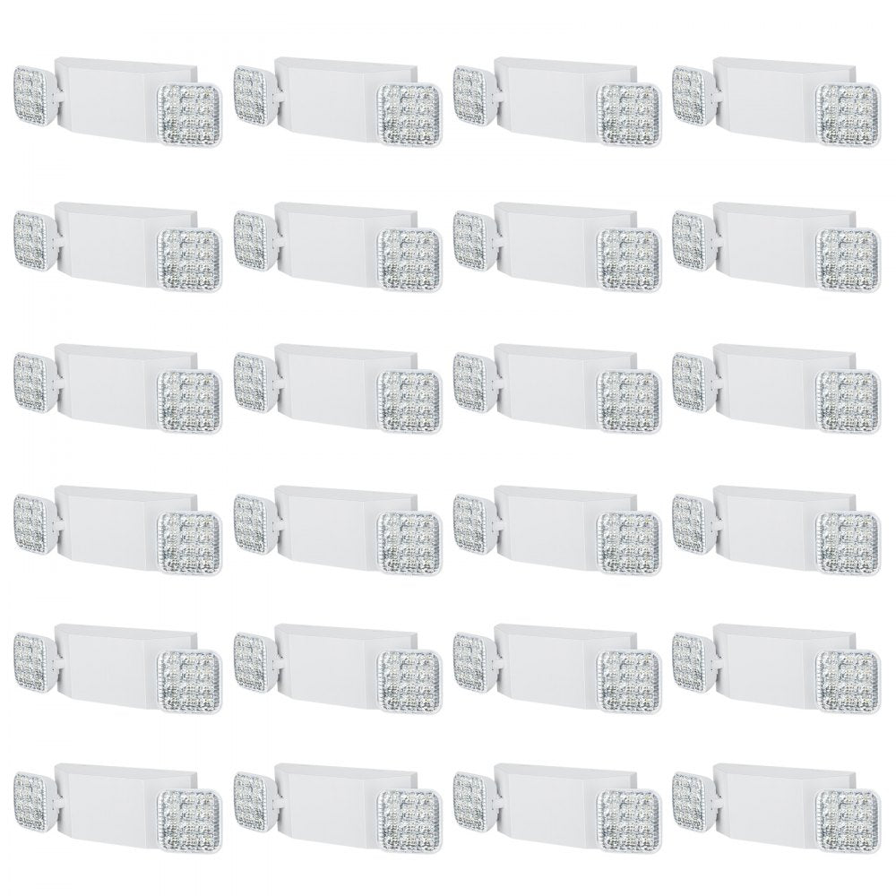 24 PCs Commercial Emergency Light LED Exit Lighting Fixture Backup Battery