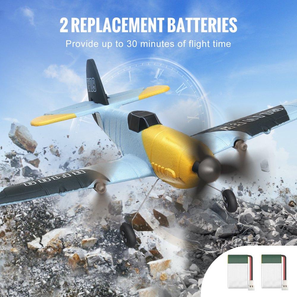 RC Airplane WWII Fighter EPP Foam RC Plane Toy with 2.4 GHz Remote Control
