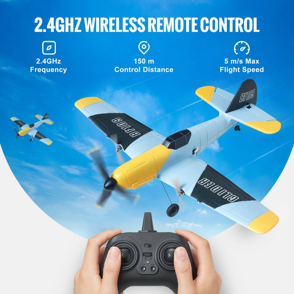 RC Airplane WWII Fighter EPP Foam RC Plane Toy with 2.4 GHz Remote Control