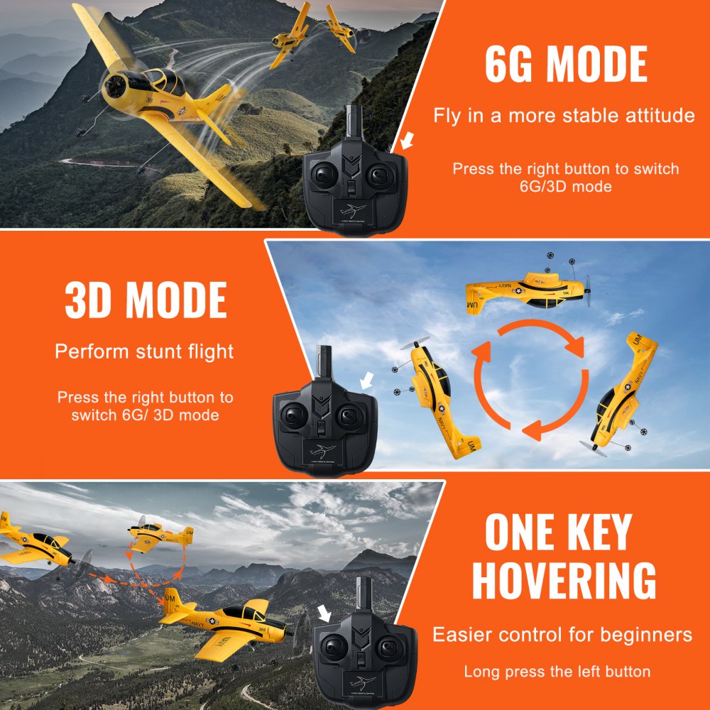 Christmas Gift！ RC Airplane Trainer Aircraft EPP Foam RC Plane Toy 2.4 GHz Remote Control