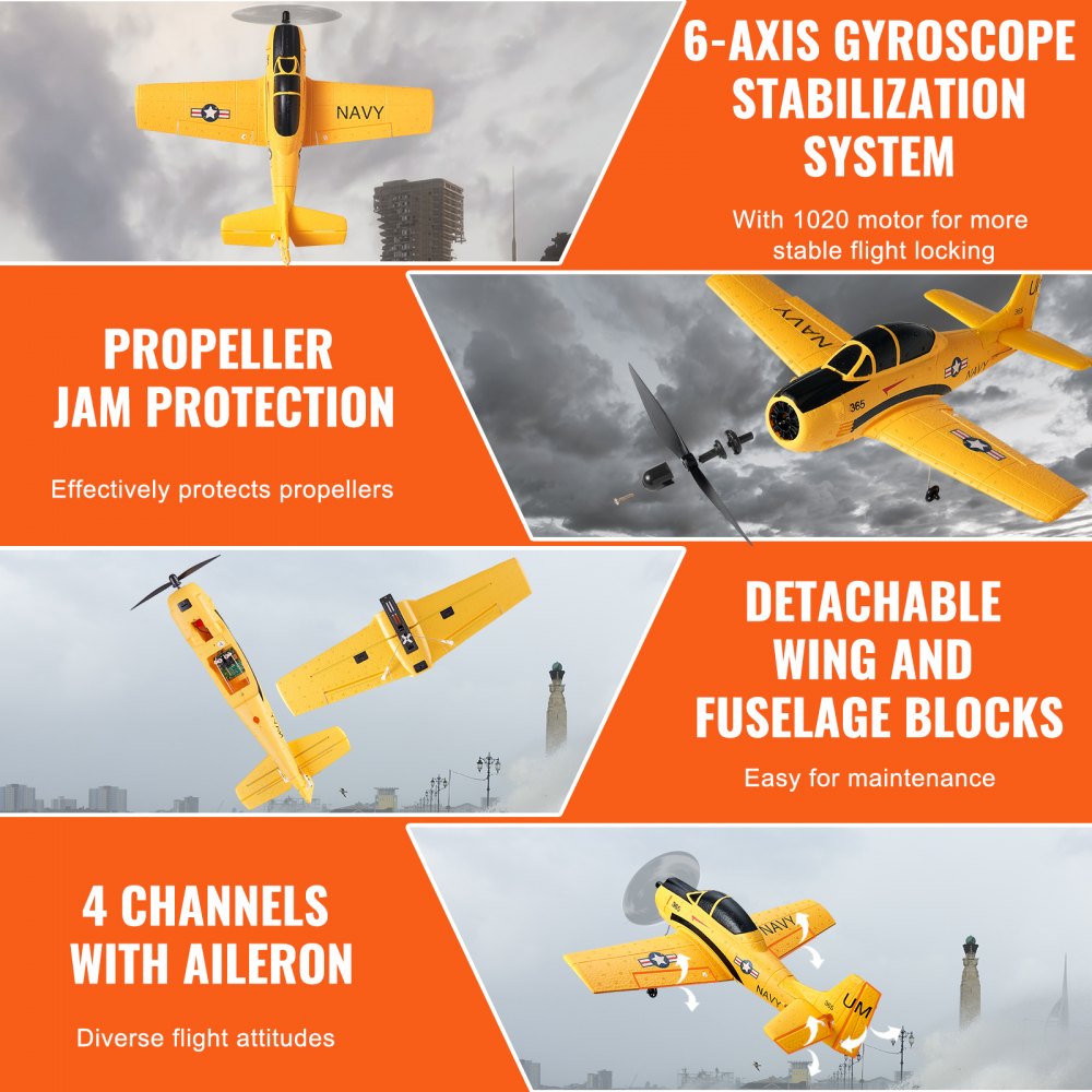 Christmas Gift！ RC Airplane Trainer Aircraft EPP Foam RC Plane Toy 2.4 GHz Remote Control