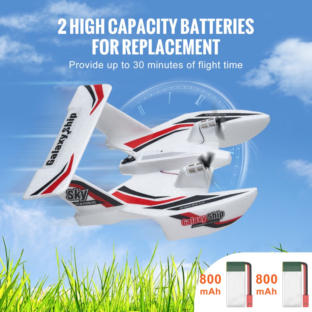 RC Airplane Amphibious EPP Foam RC Plane Toy with 2.4 GHz Remote Control