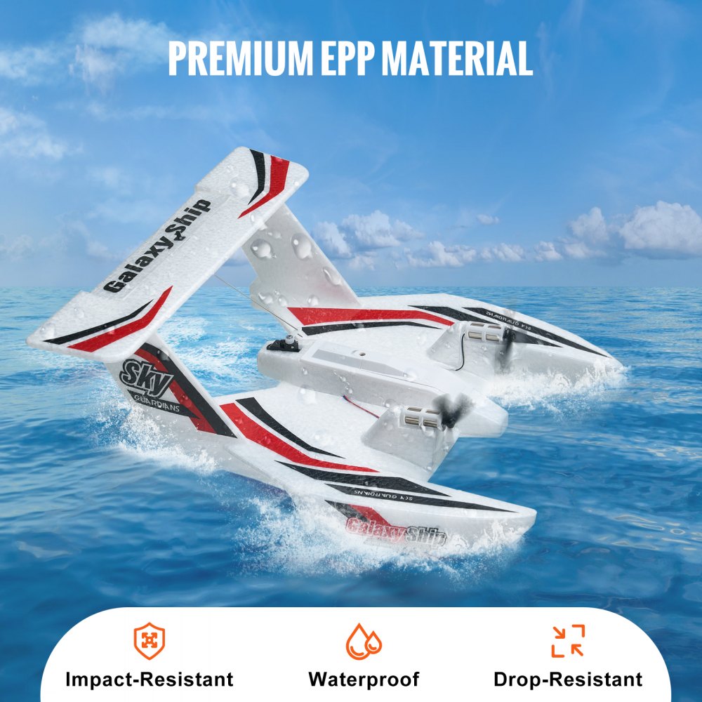 RC Airplane Amphibious EPP Foam RC Plane Toy with 2.4 GHz Remote Control
