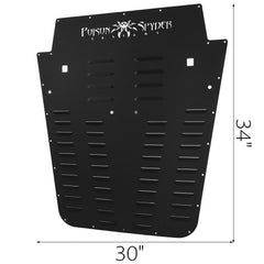 Vented Hood Louver Black Powdercoat for 2013-2017 Jeep Wrangler JK