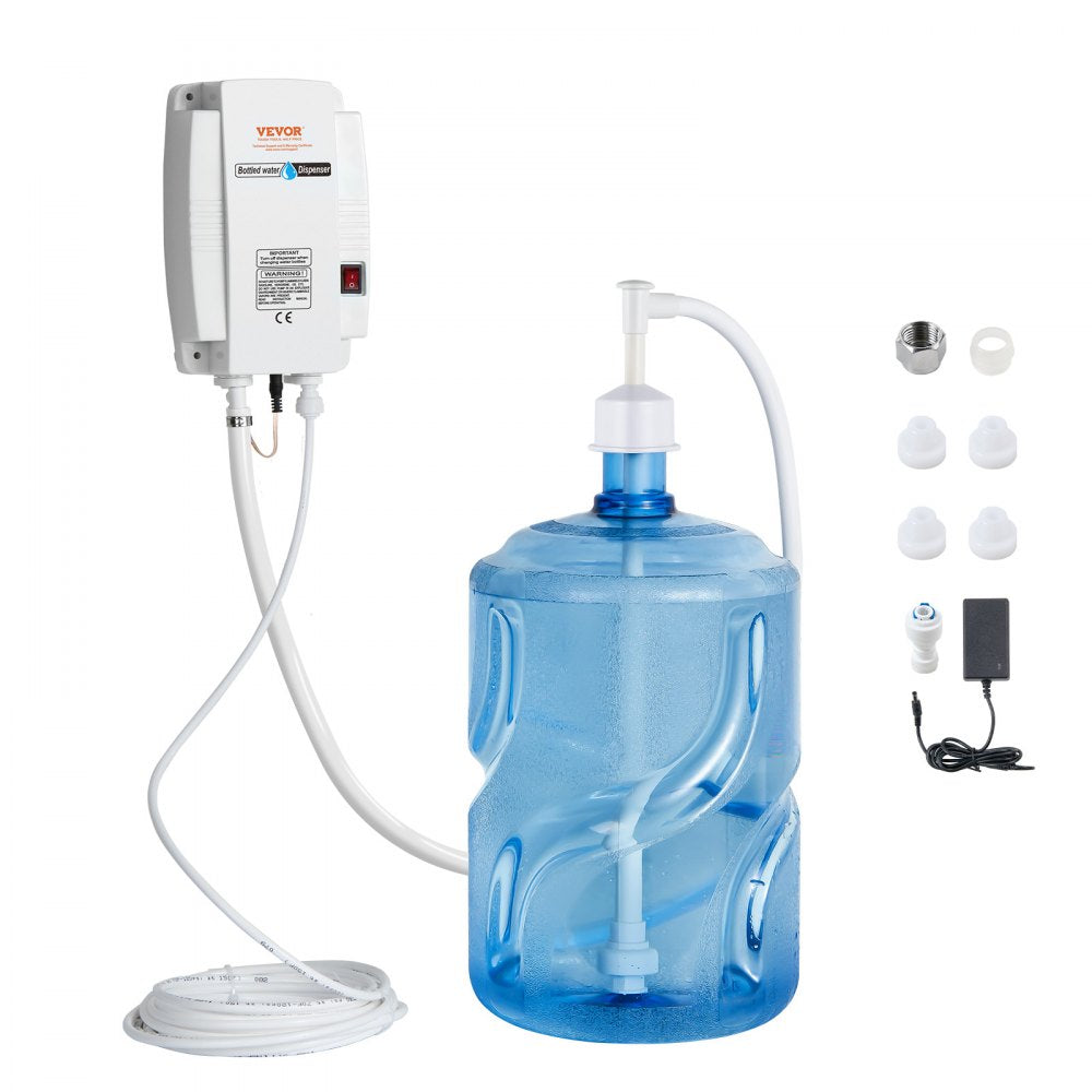 Bottled Water Dispenser Pump System , 110V 20ft US Plug High Flow Bottled Water Pump with Single Inlet , Water Dispenser Pump Compatible Use with Coffee/Tea Machines, Ice Makers