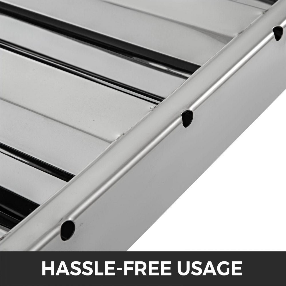 Six 20x25" stainless steel range hood filters with baffle design and side handles.