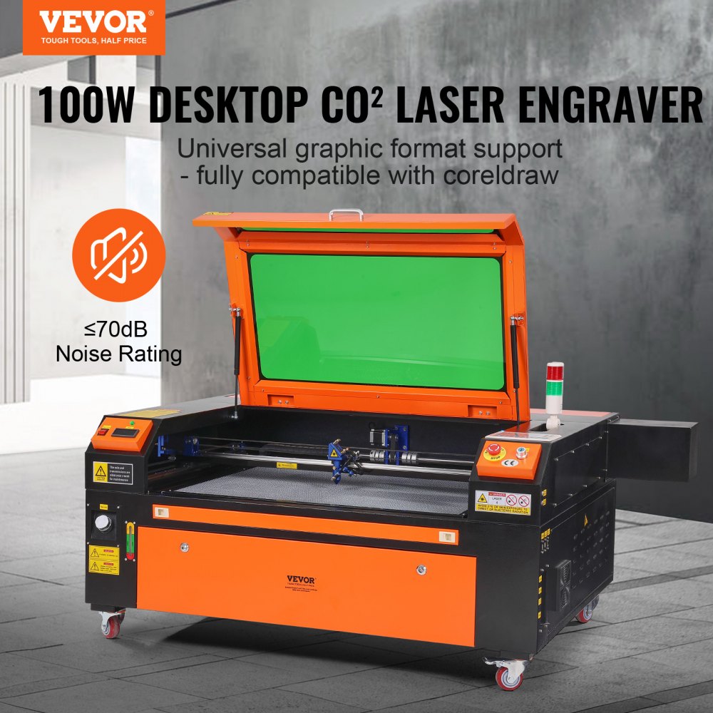 100W CO2 Laser Engraver, 24 x 35 in, 19.7 IPS Laser Cutter Machine with 2-Way Pass Air Assist, Compatible with LightBurn, CorelDRAW, AutoCAD, Windows, Mac OS, Linux, for Wood Acrylic Fabric More