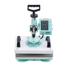 Green Bostome 12x10in heat press machine with digital controls and pull-out drawer design.