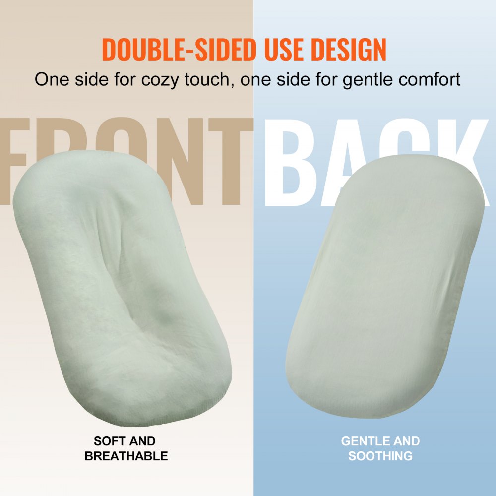 Baby Infant Lounger 100% Cotton Soft Newborn Nest Sleeper with 2 Covers