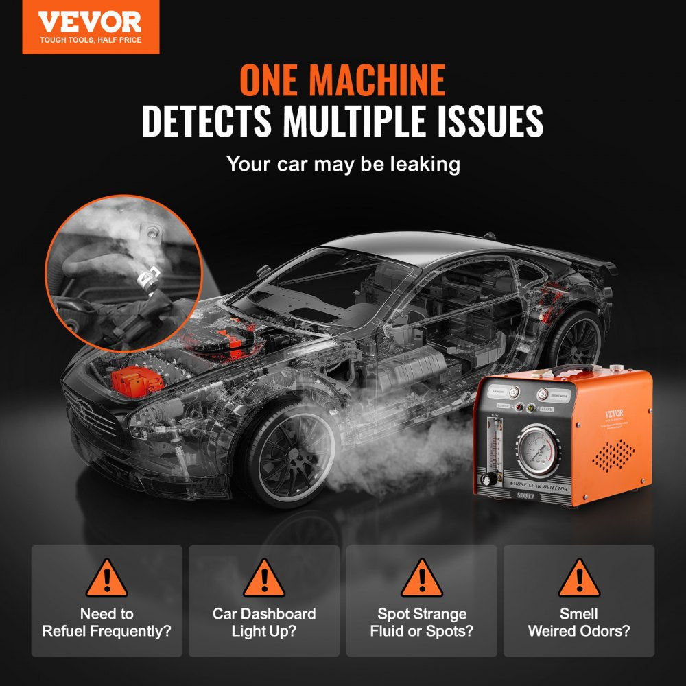 Automotive Smoke Machine Leak Detector Vacuum Fuel Leak Detection Tester