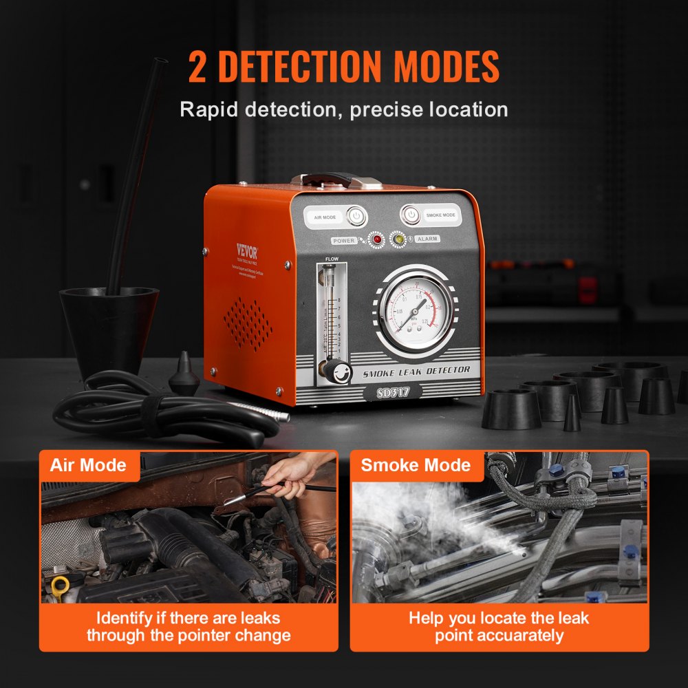 Automotive Smoke Machine Leak Detector Vacuum Fuel Leak Detection Tester