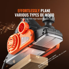Bostome corded electric hand planer with adjustable depth control and integrated dust collection bag.