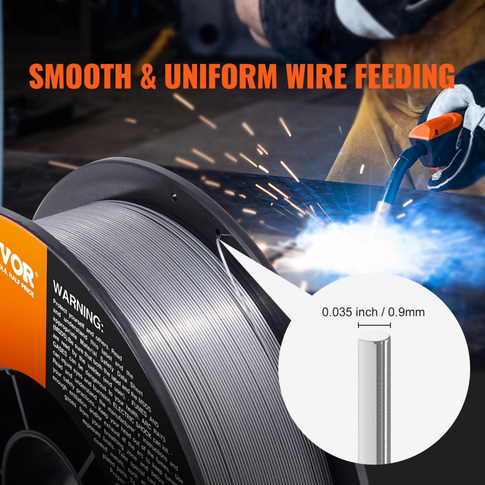 Flux Core MIG Welding Wire E71T-GS 0.035" 10LB Gasless Mild Steel MIG Wire