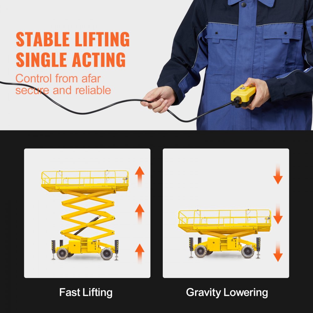 Hydraulic dump trailer pump with 8-quart reservoir, 12V motor, and single-acting 3200 PSI operation.