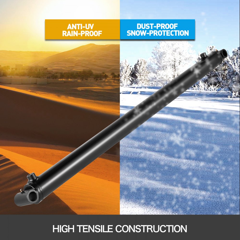 Bostome hydraulic cylinder with a 2" bore and 36" stroke, designed for durability and performance.