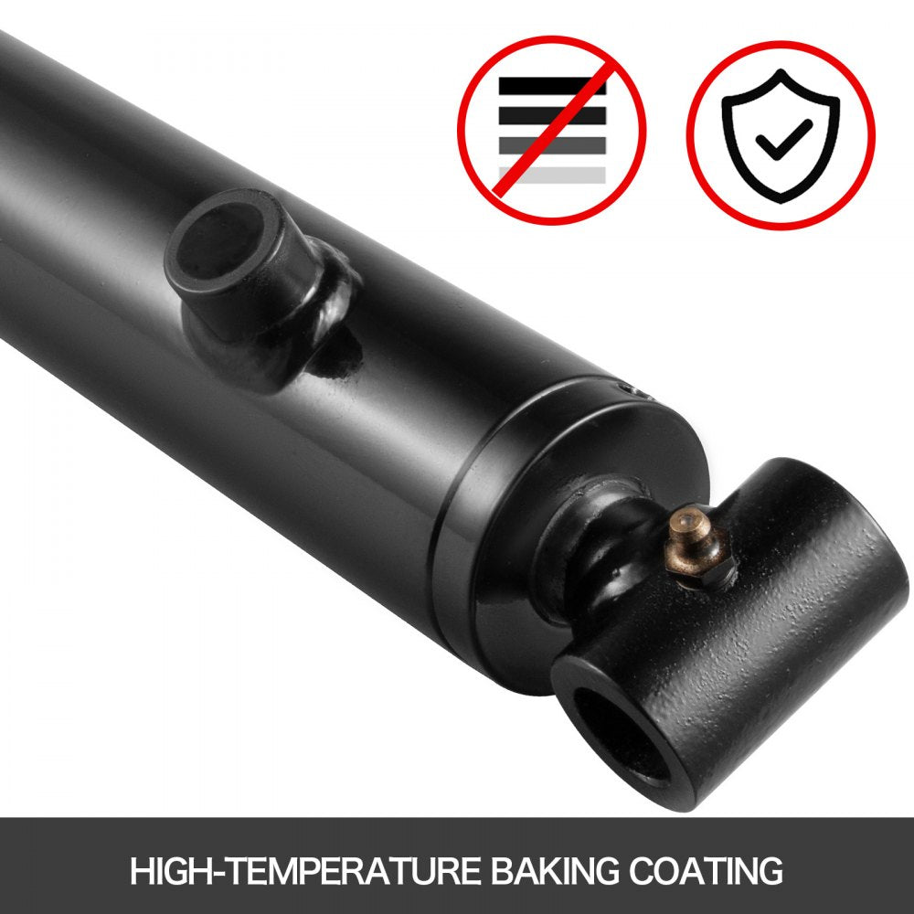Bostome hydraulic cylinder with a 2" bore and 36" stroke, designed for durability and precision.