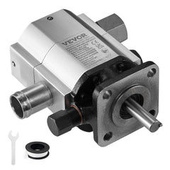 Hydraulic Log Splitter Pump, 11GPM, 2 Stage 3000PSI Wood Log Splitter Pump, 1`` Inlet 1/2`` NPT Outlet 3600 RPM Aluminum Hydraulic Gear Pump, for Small Engine Mounting Log Splitters Snowplow