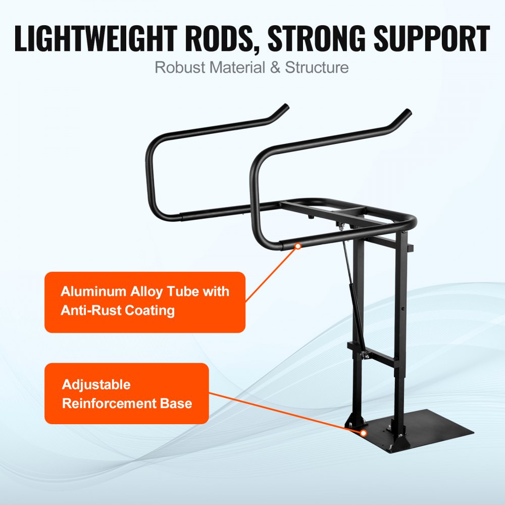 Hot Tub Cover Lift, Spa Cover Lift, Hydraulic, Height 33.1" - 41.3" Width 53.1" - 92.5" Adjustable, Installed Underneath on one Sides, Suitable for Various Sizes of Hot Tubs, Spa