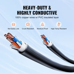 25ft RV Extension Cord Power Cord 50Amp NEMA 14-50R/NEMA 14-50P ETL Listed