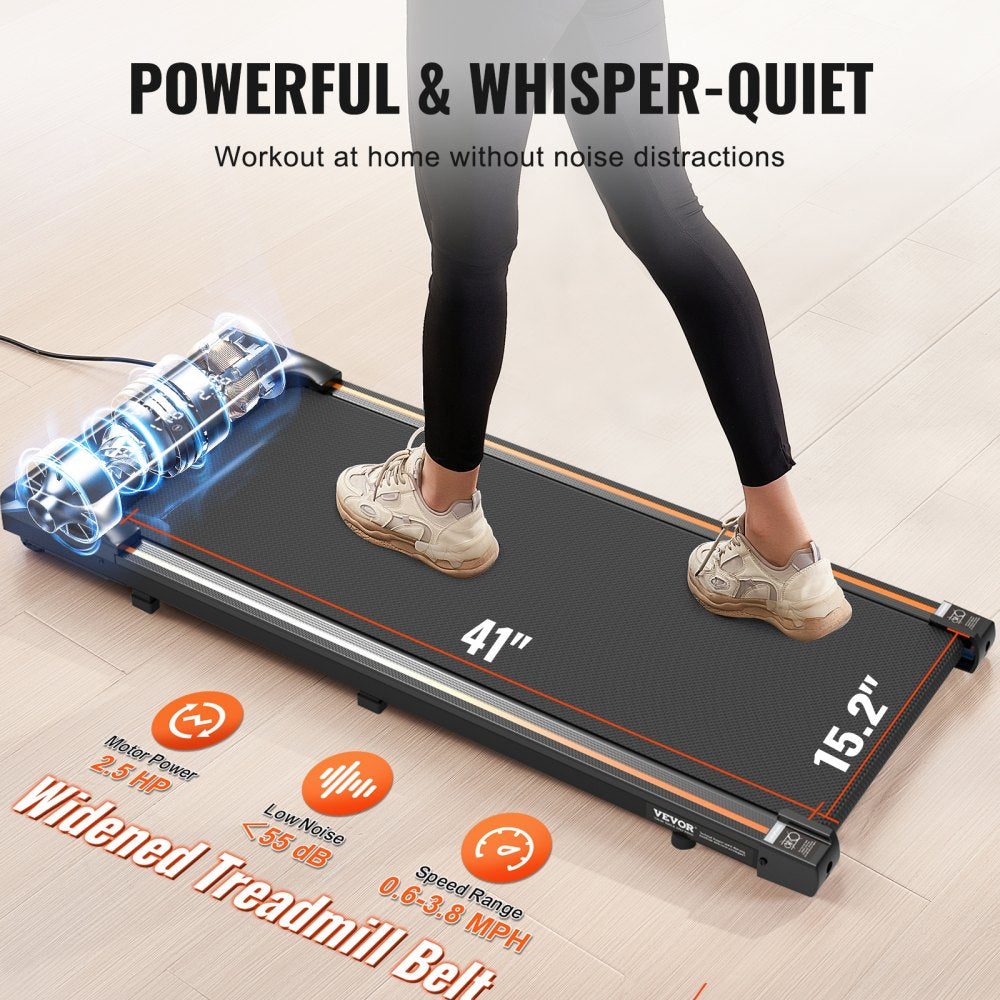 Walking Pad Under Desk Treadmill for Home Office Working Walking Jogging