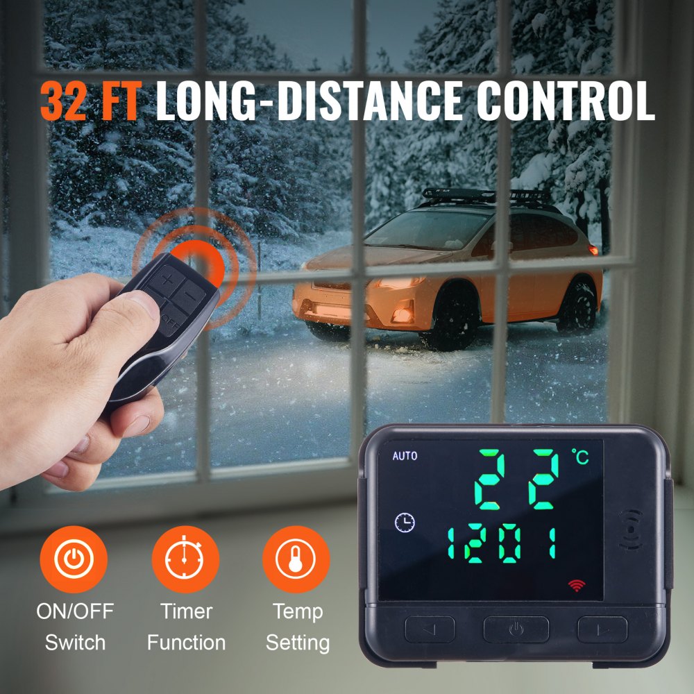 Diesel Air Heater All-in-one 12V 5KW LCD Remote Control for Car RV Indoors