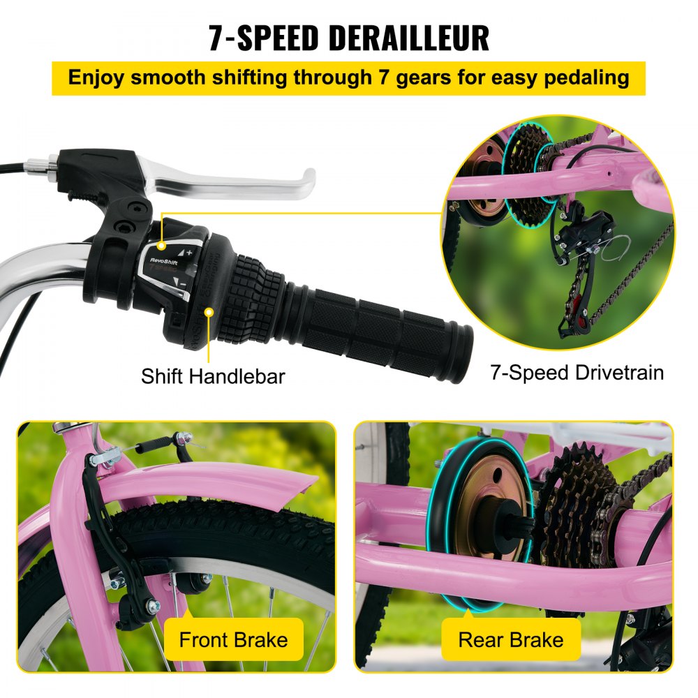 Tricycle Adult 26’’ Wheels Adult Tricycle 7-Speed 3 Wheel Bikes For Adults Three Wheel Bike For Adults Adult Trike Adult Folding Tricycle Foldable Adult Tricycle 3 Wheel Bike Trike For Adults
