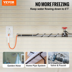 Bostome 9FT self-regulating pipe heating cable with waterproof design for freeze protection.