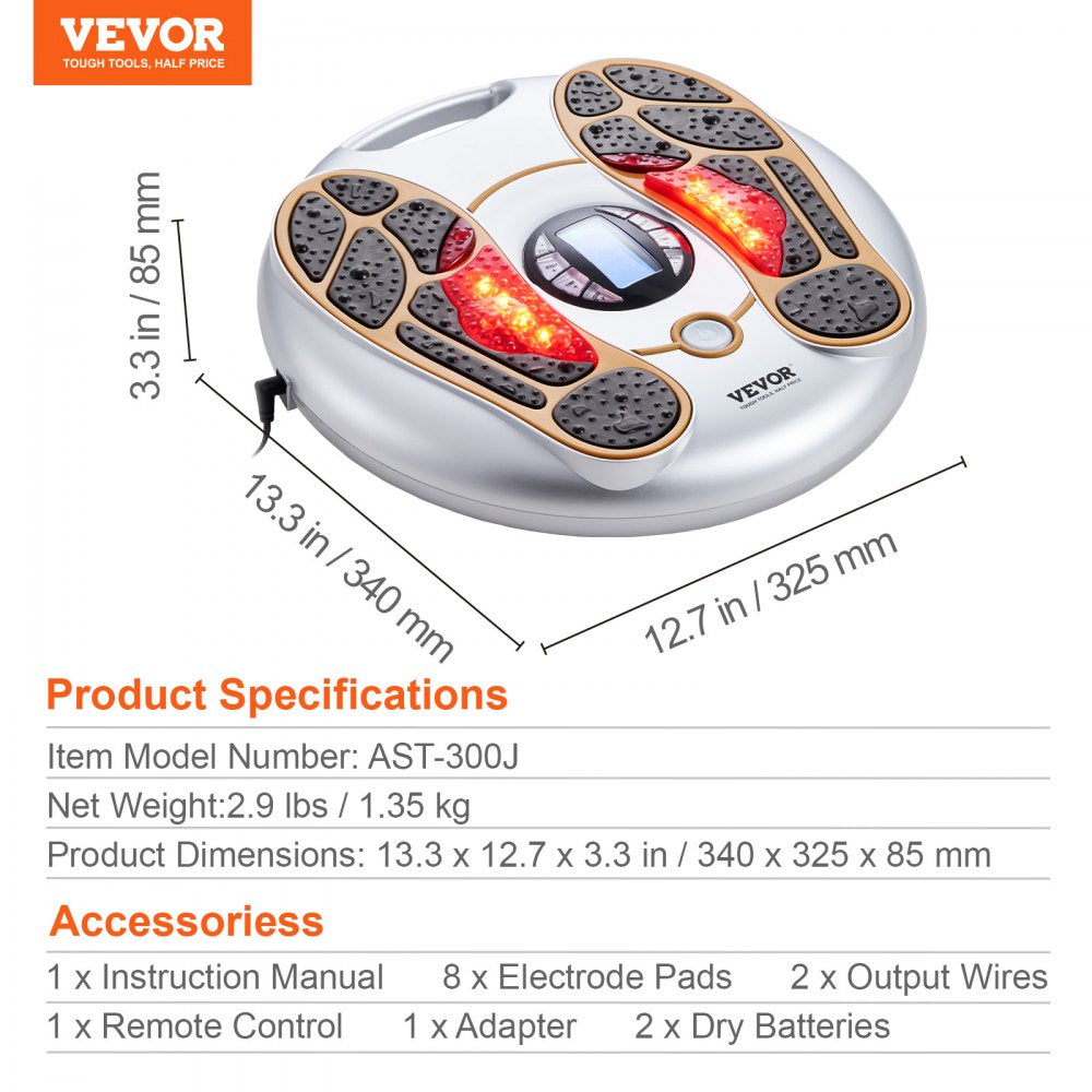 Foot Circulation Stimulator EMS & TENS Foot Massager 25 Modes 99 Intensity