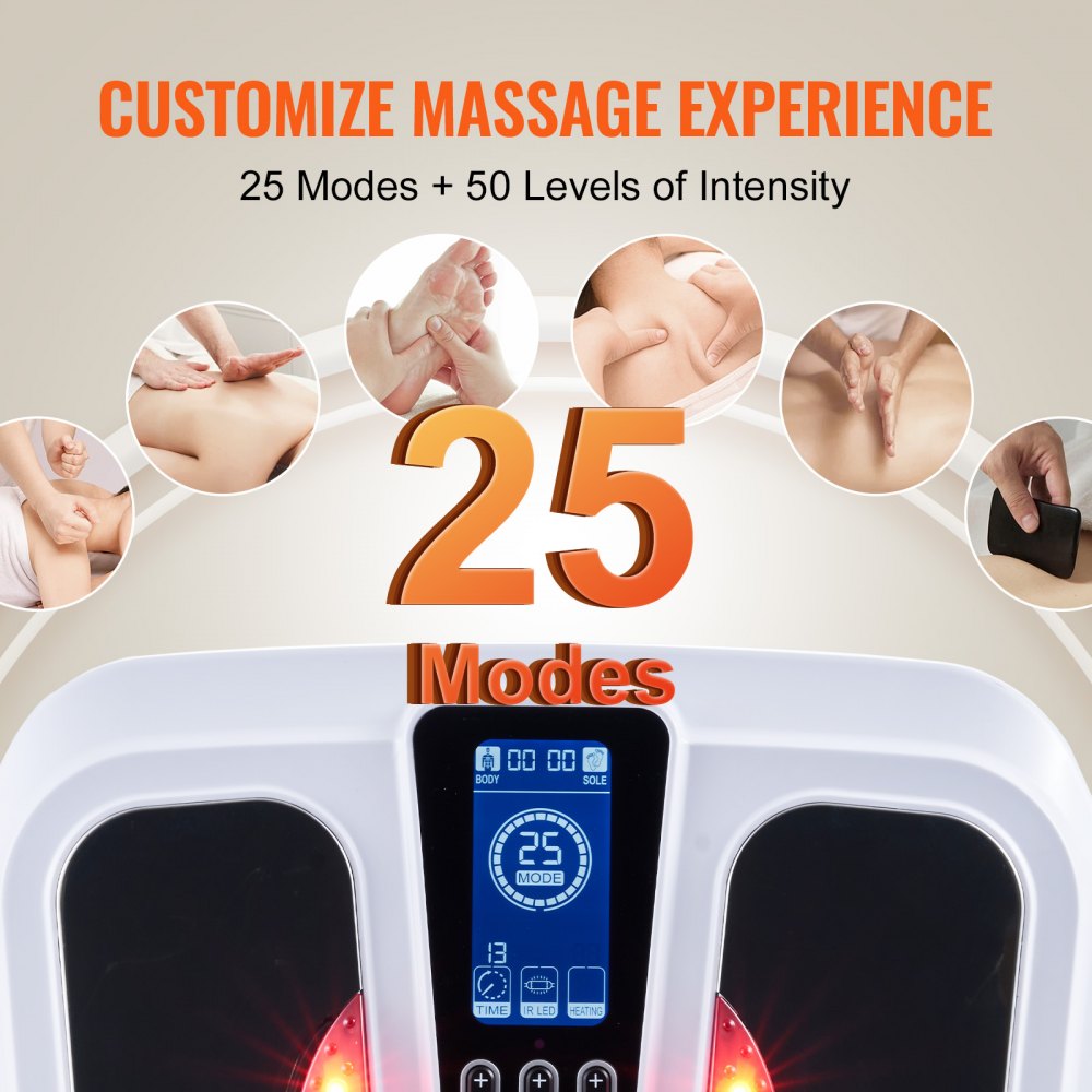 Foot Circulation Stimulator with Heat EMS & TENS Foot Neuropathy Massager
