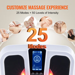 Foot Circulation Stimulator with Heat EMS & TENS Foot Neuropathy Massager
