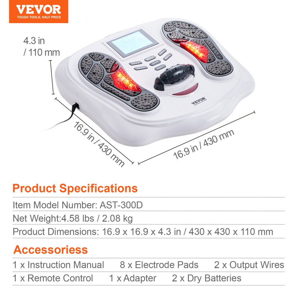 Foot Circulation Stimulator EMS & TENS Foot Neuropathy Massager 25 Modes
