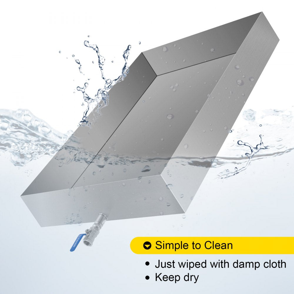 Maple Syrup Evaporator Pan 36x24x6 Inch Stainless Steel Maple Syrup Boiling Pan for Boiling Syrup