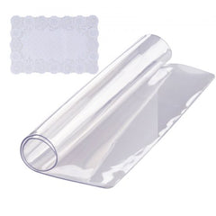 Clear Table Cover Protector, 12" x 12"/305 x 305 mm Table Cover, 1.5 mm Thick PVC Plastic Tablecloth, Waterproof Desktop Protector for Writing Desk, Coffee Table, Dining Room Table