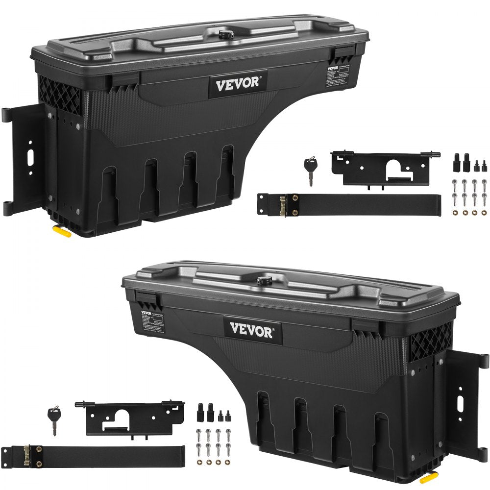 Truck Bed Storage Tool Box 2019-20 Chevrolet Silverado 1500 Left+Right