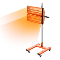 Infrared Curing Lamp, 2200W 1-60 min Timing, Auto Heating Car Curing Light with Bracket, 5.17 sq.ft Baking Area Spray Baking Booth Heaters, Paint Dryer for On-Site Repair, Engine Drying